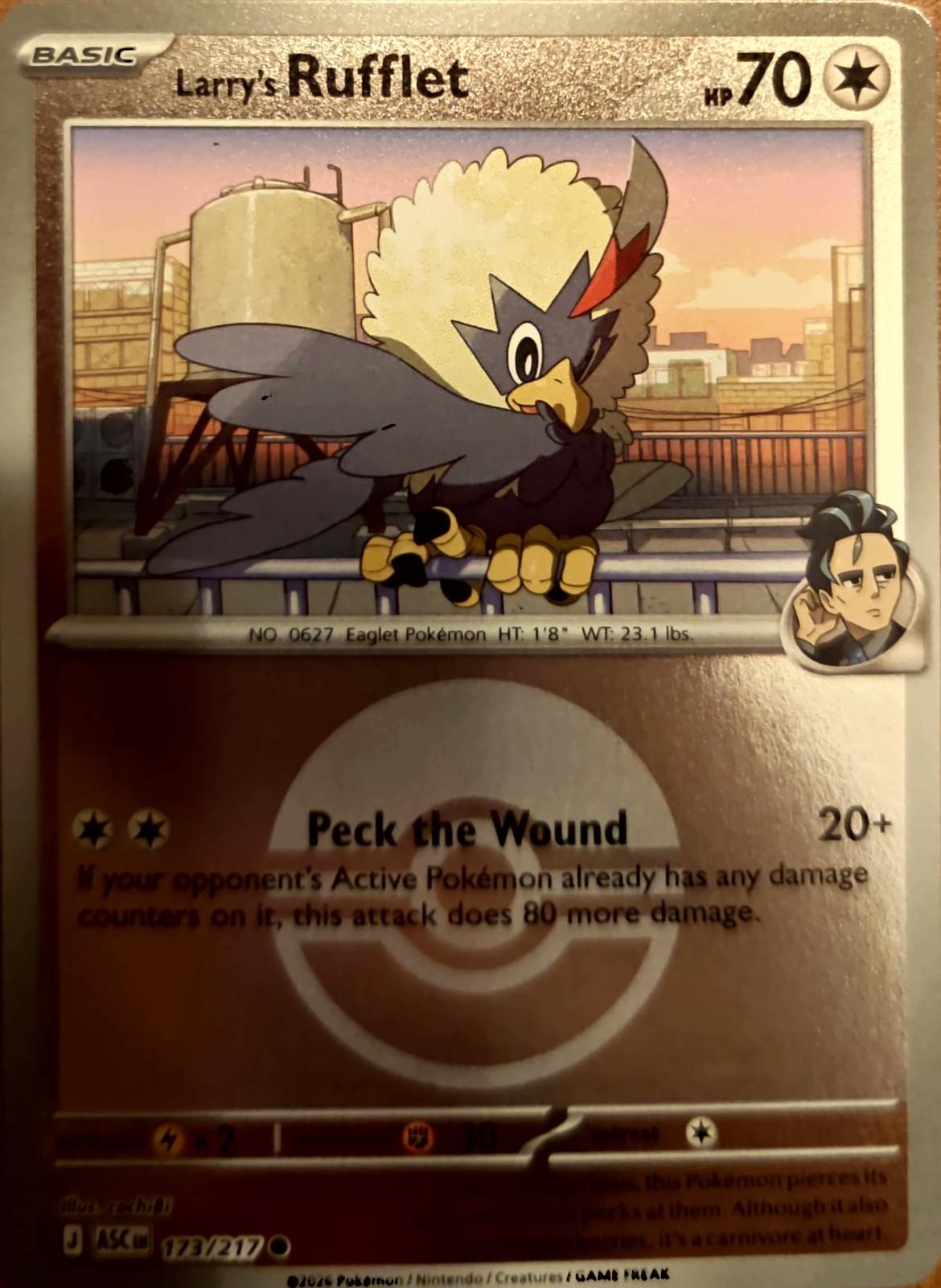 Ascended Heroes Larry's Rufflet [Ball] Pokémon card